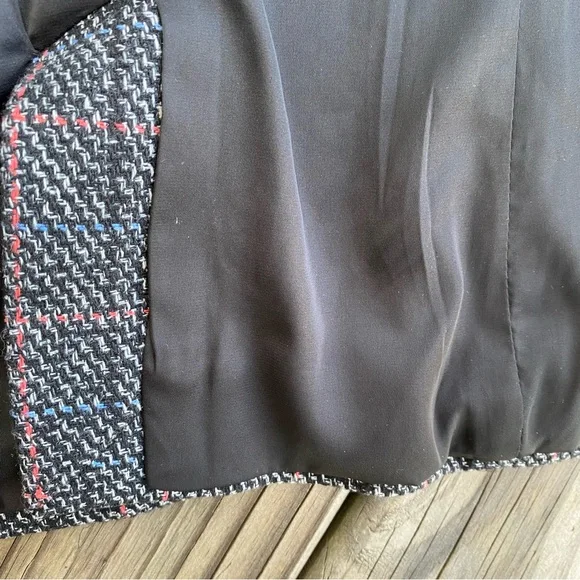 Heartloom Ivy Blazer Charcoal Plaid Button Front - Picture 8 of 15